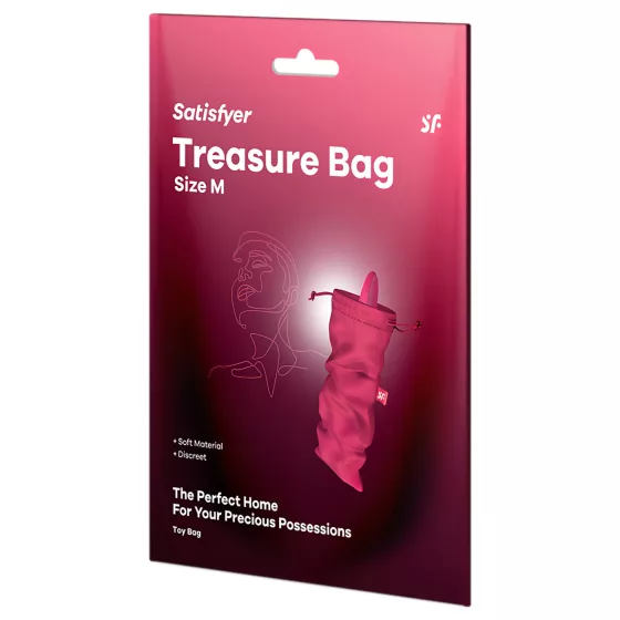 Satisfyer Treasure Bag M - discreet sex toy storage bag (pink)