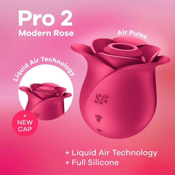 Satisfyer Pro 2 Rose Modern - rechargeable air clitoris stimulator (red)