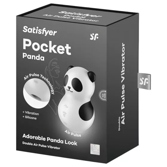 Satisfyer Pocket Panda - air-pulse clitoral stimulator (black)