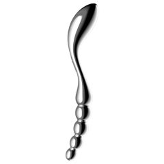 Satisfyer Star Force 1 - beaded steel dildo (silver) 