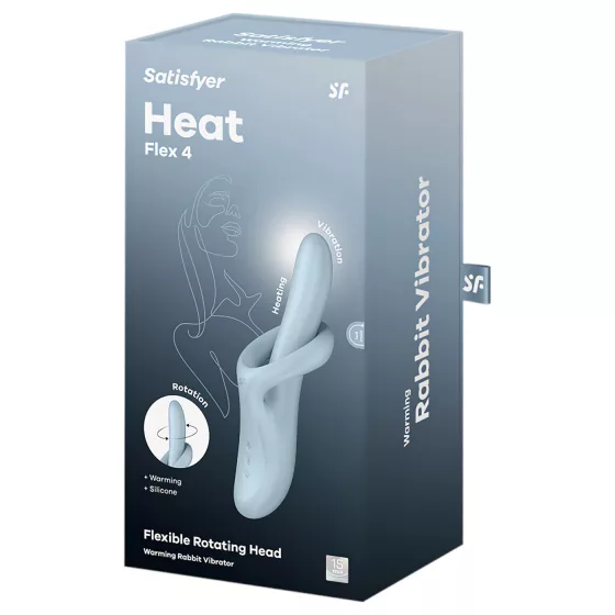 Satisfyer Heat Flex 4 - warming clitoral-arm vibrator (blue)