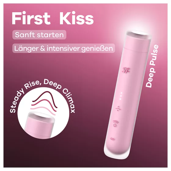 Satisfyer First Kiss - Air Pulse Clitoral Stimulator (Pink)