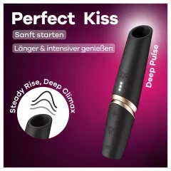 Satisfyer Perfect Kiss - Lipstick Vibrator (Black)