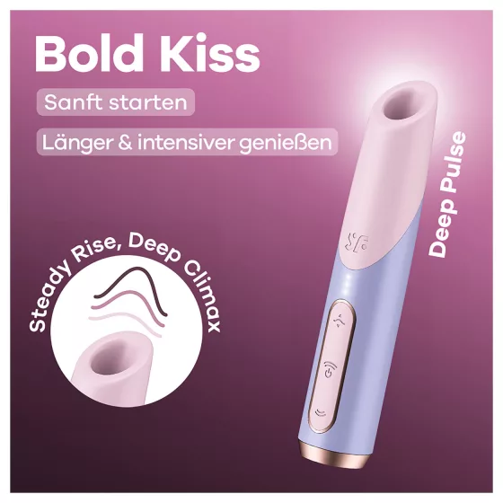 Satisfyer Bold Kiss - air-pulse lipstick vibrator (pink)