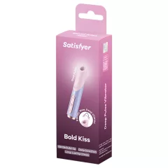 Satisfyer Bold Kiss - air-pulse lipstick vibrator (pink)