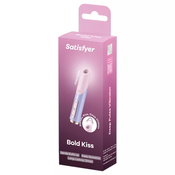 Satisfyer Bold Kiss - air-pulse lipstick vibrator (pink)