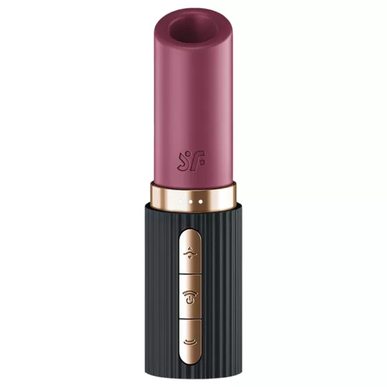 Satisfyer Deep Kiss - Air Pulse Lipstick Vibrator (Black)