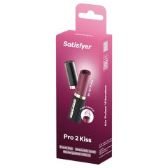Satisfyer Pro 2 Kiss - Airwave Lipstick Vibrator (Black)