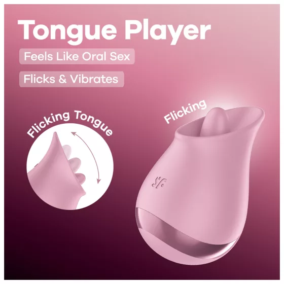 Satisfyer Tongue Teaser - Licking Clitoral Vibrator (Pink)