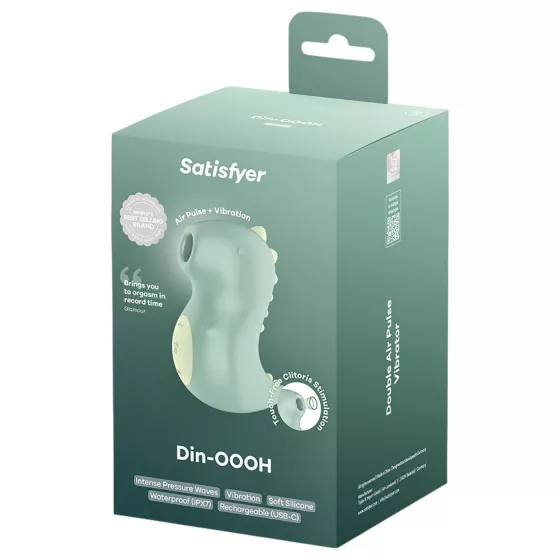 Satisfyer Din-OOOH - air‑pulse clitoral vibrator (green)