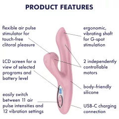   Satisfyer Pro+ G-Spot Gen. 2 - air‑pulse G‑spot vibrator (pink)