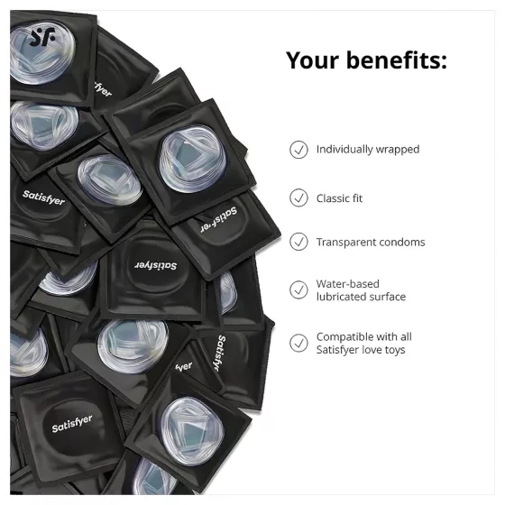 Satisfyer - condoms - 53 mm (100 pcs)