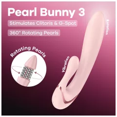  Satisfyer - Pearl Bunny 3 rotating-bead rabbit vibrator (pink)