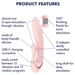   Satisfyer - Pearl Bunny 3 rotating-bead rabbit vibrator (pink)