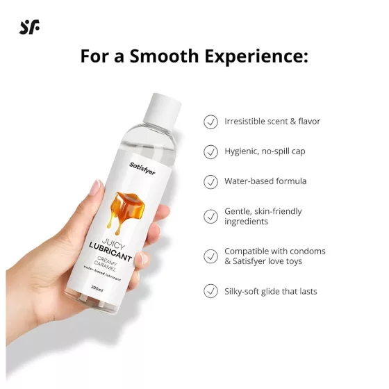 Satisfyer Juicy Creamy Caramel - flavoured lubricant (300 ml)