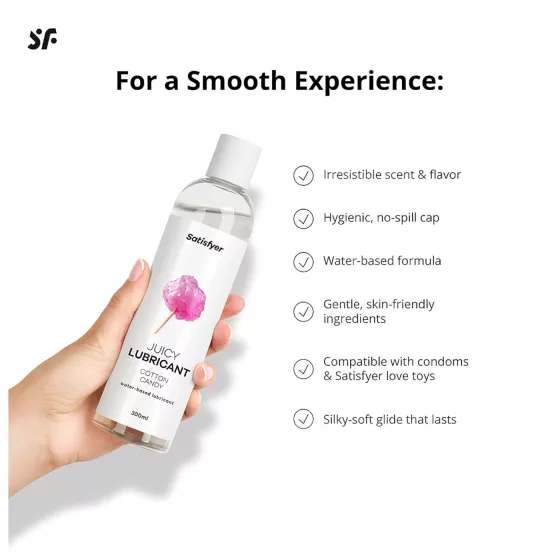 Satisfyer Juicy Cotton Candy - flavoured lubricant (300 ml)