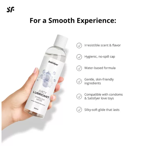 Satisfyer Juicy Sparkling Water - flavoured lubricant (300ml)