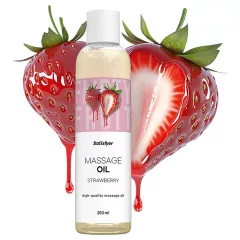 Satisfyer - flavoured massage oil - strawberry (250 ml)