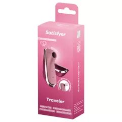   Satisfyer Traveler - air‑pulse clitoral stimulator, battery‑powered (pink)