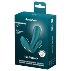 Satisfyer Top Secret+ - Wearable 3-Prong Vibrator (Green)