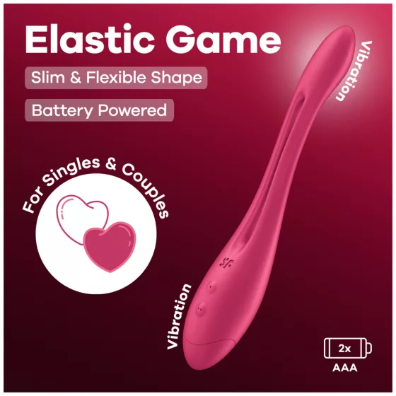 Satisfyer Elastic Game - Flexible Couples Vibrator (Pink)