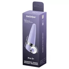 Satisfyer Pro 3+ - air‑pulse clitoral vibrator (purple)