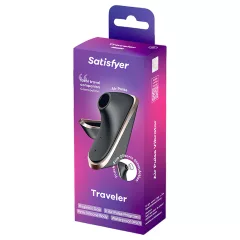   Satisfyer Traveler - Air-Pulse Clitoral Stimulator, Rechargeable (Black)