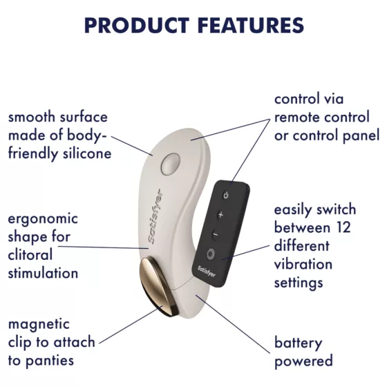 Satisfyer Little Secret - Panty Vibrator (White)