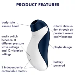   Satisfyer Orca - air-pulse and vibrating clitoral stimulator (blue)