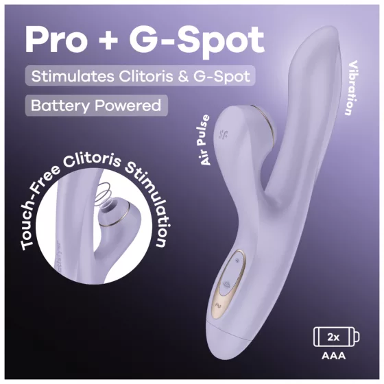 Satisfyer Pro+ G-Spot Battery - air pulse G-spot vibrator (purple)