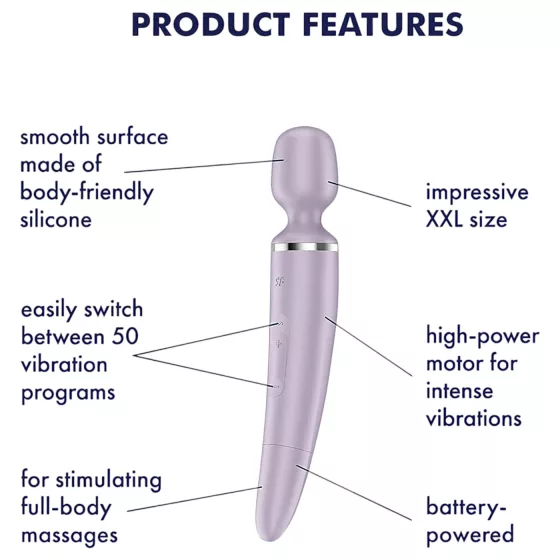 Satisfyer Wand-er Women - massaging vibrator (purple)