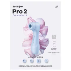   Satisfyer Pro 2 Gen4 - App-controlled air pulse clitoral stimulator (blue)