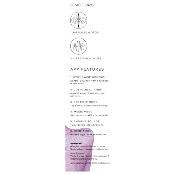 Satisfyer Pro 2 Gen4 - App-controlled air pulse clitoral stimulator (blue)