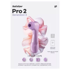   Satisfyer Pro 2 Gen4 - App-controlled Air Pulse Clitoral Stimulator (purple)