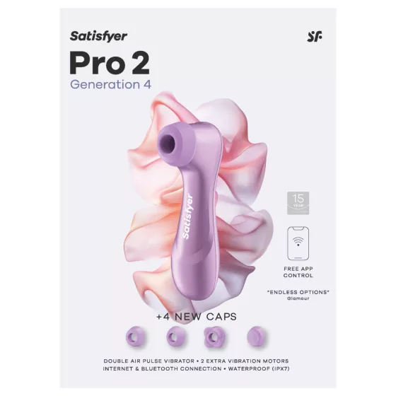 Satisfyer Pro 2 Gen4 - App-controlled Air Pulse Clitoral Stimulator (purple)