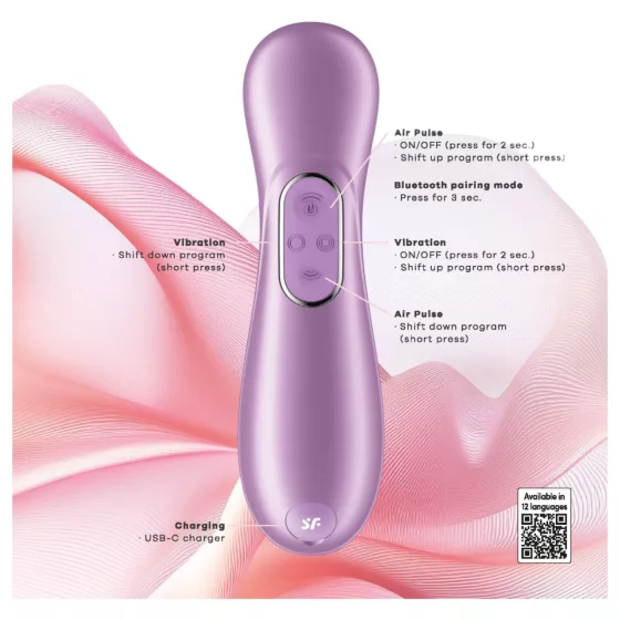 Satisfyer Pro 2 Gen4 - App-controlled Air Pulse Clitoral Stimulator (purple)