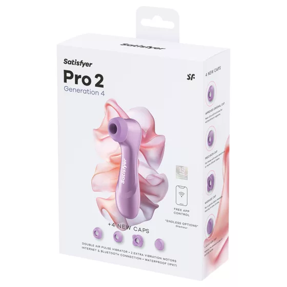 Satisfyer Pro 2 Gen4 - App-controlled Air Pulse Clitoral Stimulator (purple)