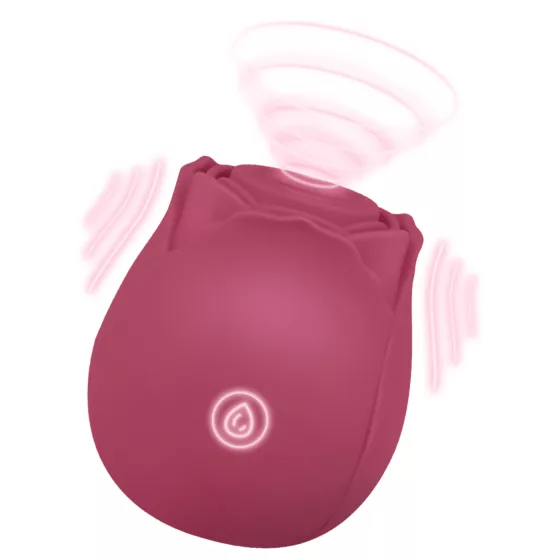EIS Blush & Bloom - suction vibrating vibrator (red)
