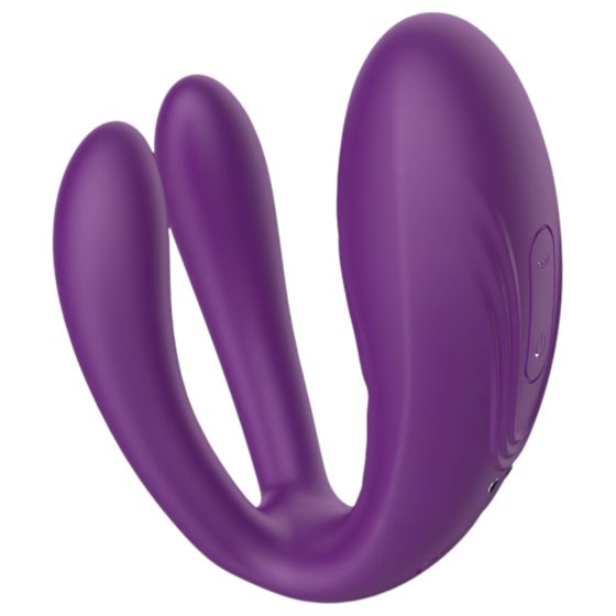 Mrow - Rechargeable, Waterproof 3-Motor Couples Vibrator (Purple)