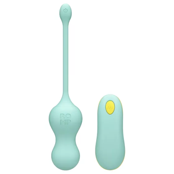 ROMP Cello - Vibrating Pleasure Balls with Remote (Green)