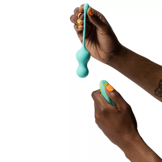 ROMP Cello - Vibrating Pleasure Balls with Remote (Green)
