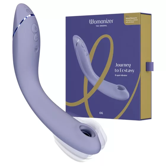 Womanizer OG - Rechargeable 2in1 Airwave G-Spot Vibrator (Purple)