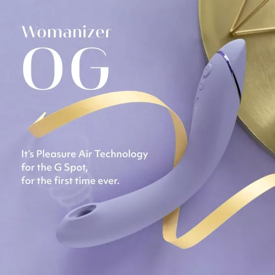 Womanizer OG - Rechargeable 2in1 Airwave G-Spot Vibrator (Purple)