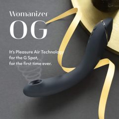   Womanizer OG - Rechargeable 2-in-1 Air Pulse Vibrator (Black)