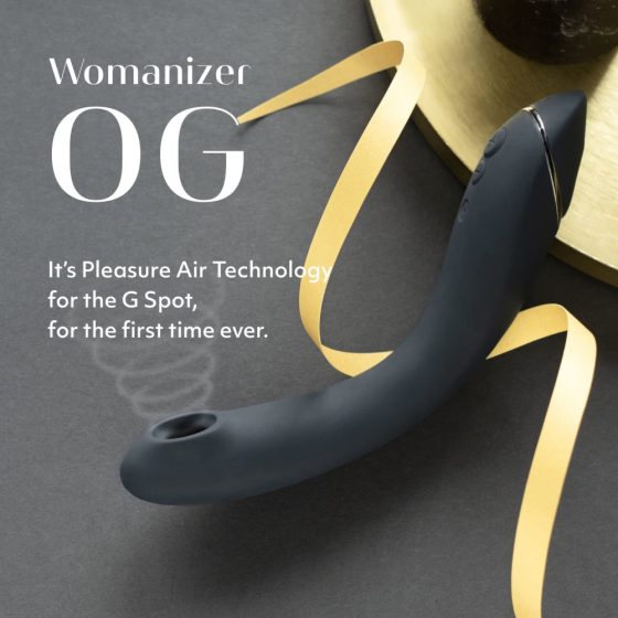 Womanizer OG - rechargeable, waterproof 2in1 airwave G-spot vibrator (black)