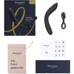   Womanizer OG - Rechargeable 2-in-1 Air Pulse Vibrator (Black)