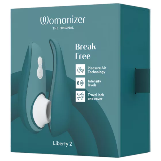 Womanizer Liberty 2 - Rechargeable Air Wave Clitoral Stimulator (Dark Green)