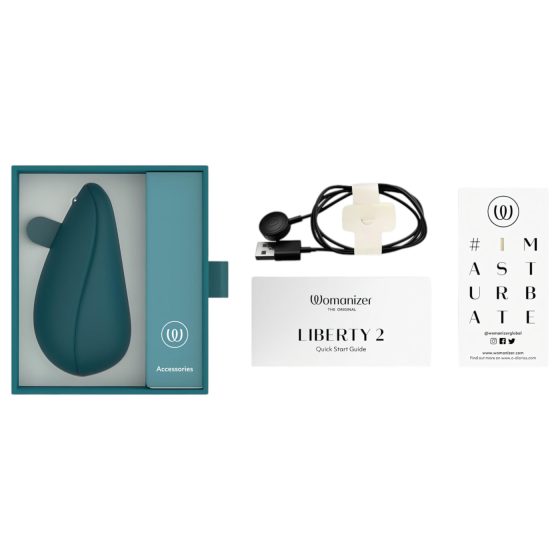 Womanizer Liberty 2 - Rechargeable Airwave Clitoral Stimulator (Green)