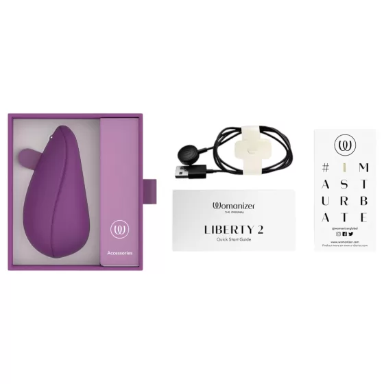 Womanizer Liberty 2 - Airwave Clitoral Stimulator (Purple)