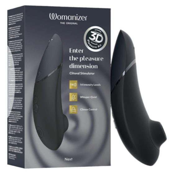 Womanizer Next - rechargeable, air-wave clitoris stimulator (black)
